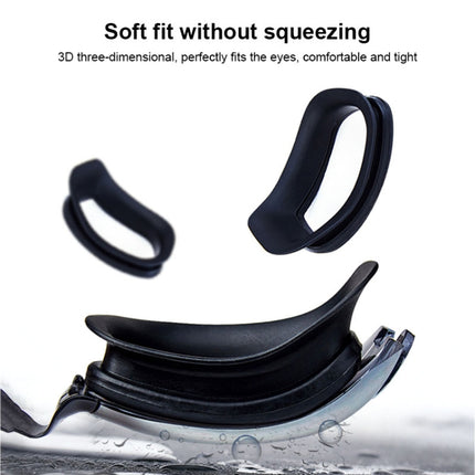 YJ003 Electroplating HD Anti-fog Swimming Glasses Waterproof Diving Equipment for Man and Women(Gray)-garmade.com