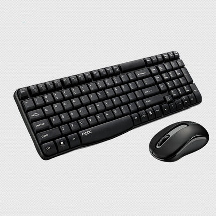 Rapoo X1800S 2.4GHz Wireless Keyboard and Mouse Set(Black)-garmade.com