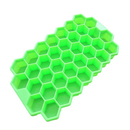 2 PCS 37 Grids Ice Cubes Honeycomb Ice Cream Maker Form DIY Mould Popsicle Molds Yogurt Ice Box Fridge Treats Freezer(Green)-garmade.com