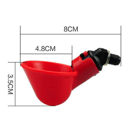 10 PCS Vreeding Equipment Export Type Drinking Bowl Poultry Drinker(Watering When Touching)-garmade.com
