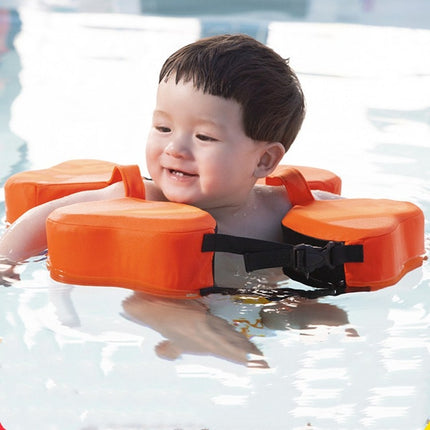 Swimming Ring Free Inflatable Children Armpit Ring Arm Ring Swimming Equipment for 0-3 Years Old Babies, Size: 39 x 16 x 10cm(Orange)-garmade.com