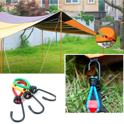 3 PCS Outdoor Camping Tent Elastic Rope Buckle High Elasticity Fixed Straps Camping Accessories, Random Color Delivery-garmade.com