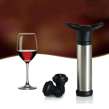 Stainless Steel Wine Stopper Champagne Stopper Red Wine Vacuum Pump-garmade.com