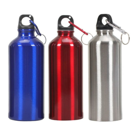 Aluminum Outdoor Sports Water Bottle Portable Mountaineering Bottle Riding Water Bottle, Capacity:500ml(White)-garmade.com