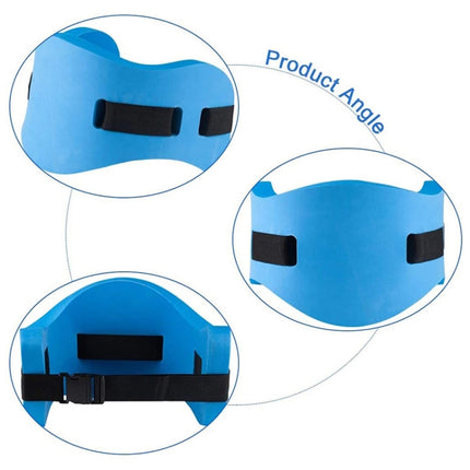 EVA Adjustable Back Floating Foam Swimming Belt Waist Training Equipment Adult Children Float Board Tool(Blue)-garmade.com