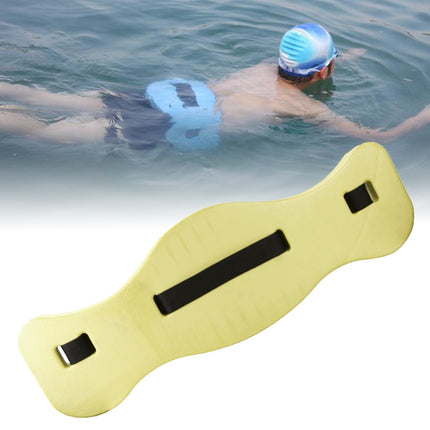EVA Adjustable Back Floating Foam Swimming Belt Waist Training Equipment Adult Children Float Board Tool(Yellow)-garmade.com
