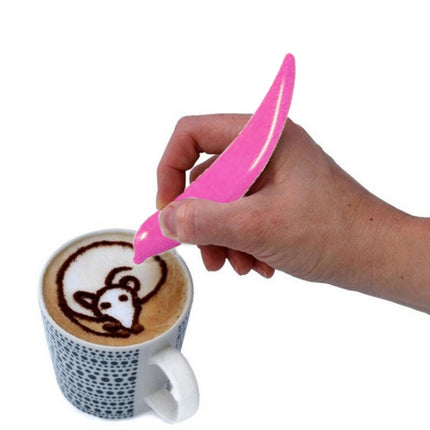 New Electric Latte Art Pen For Coffee Cake Pen For Spice Cake Decorating Pen Coffee Carving Pen Baking Pastry Tools(Purple)-garmade.com