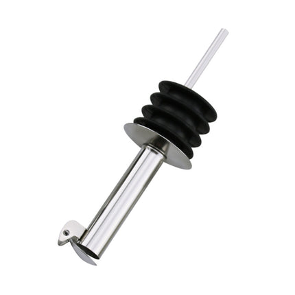 5 PCS Glass Bottle Stopper Stainless Steel Oil Stopper Silicone Stopper Black Hat Automatic Cap-garmade.com