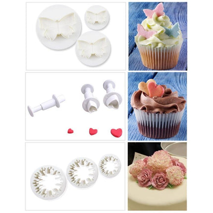 Cake Decorating Tools Fondant Plunger Cutters Biscuit Cake Mold Bakeware Accessories-garmade.com