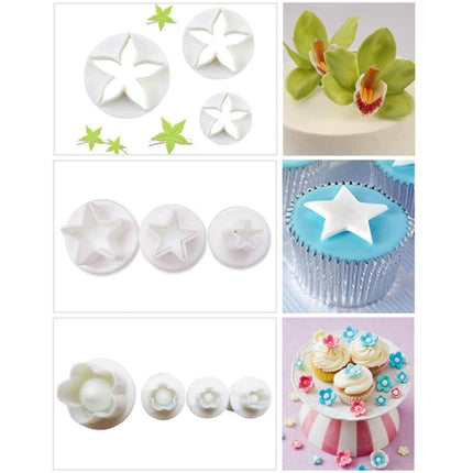 Cake Decorating Tools Fondant Plunger Cutters Biscuit Cake Mold Bakeware Accessories-garmade.com