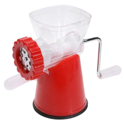 Multifunction Meat Grinder Stainless Steel Blade Home Kitchen Cooking Vegetable Mincer(Red)-garmade.com