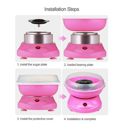 Electric Cotton Candy Machine, Plug:EU(Pink)-garmade.com