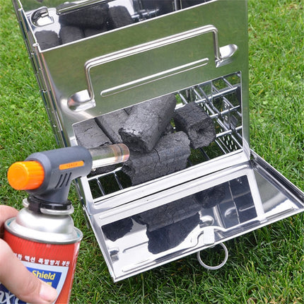 Portable Stainless Steel Folding Barbecue Stove Charcoal Barbecue Grill Outdoor Camping Wood Stove-garmade.com