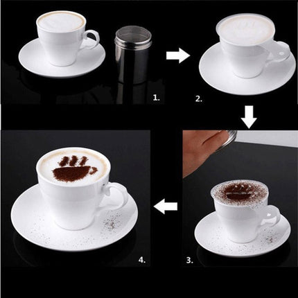 32 PCS Coffee Stencil Filter Coffee Maker Cappuccino Mold Templates Strew Flowers Pad Spray Art Baking Tools-garmade.com