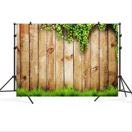 2.1m x 1.5m Flower Vine Vintage Wooden Board for Children Photographing Photography Background Cloth-garmade.com