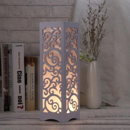 Simple Modern Hollow Carved Creative Energy-saving LED Night Light Bedroom Study Decorative Table Lamp-garmade.com