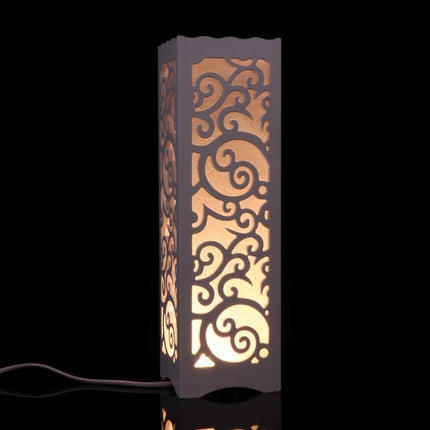 Simple Modern Hollow Carved Creative Energy-saving LED Night Light Bedroom Study Decorative Table Lamp-garmade.com