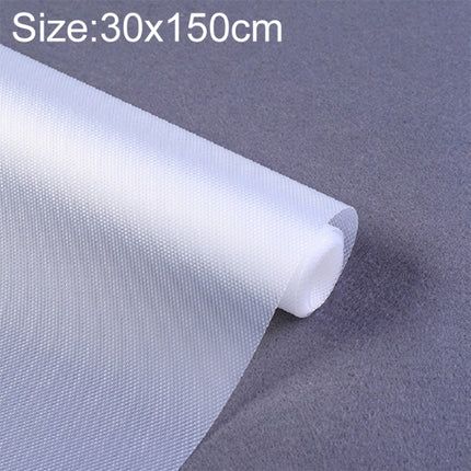 Diamond Texture Cut off Cabinet Drawer Waterproof Dustproof Pad Mat, Size:30x150cm(White)-garmade.com
