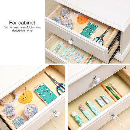 Diamond Texture Cut off Cabinet Drawer Waterproof Dustproof Pad Mat, Size:45x150cm(White)-garmade.com