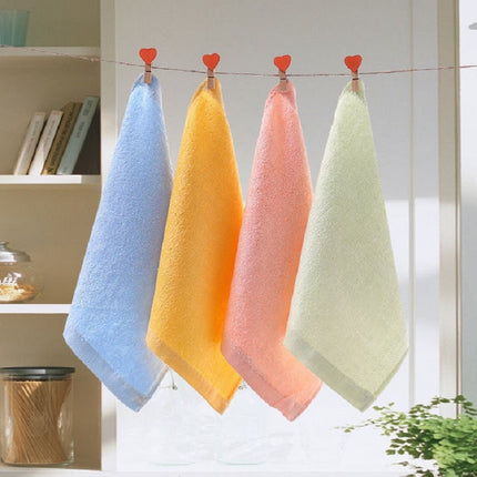 2 PCS Wood Fiber Small Square Dish Towel(White)-garmade.com