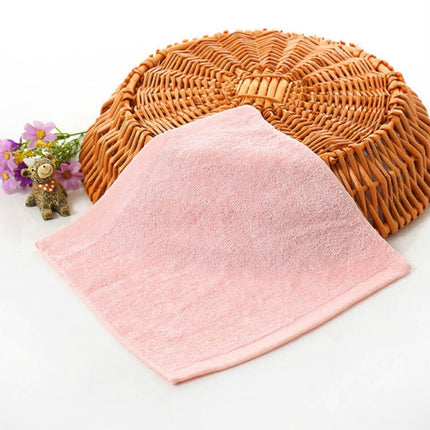 2 PCS Wood Fiber Small Square Dish Towel(Pink)-garmade.com