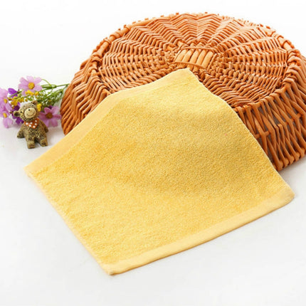 2 PCS Wood Fiber Small Square Dish Towel(Yellow)-garmade.com