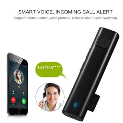 Intelligent Voice Translation Stereo Headset Supports TF Card Bluetooth Receiver(Black)-garmade.com