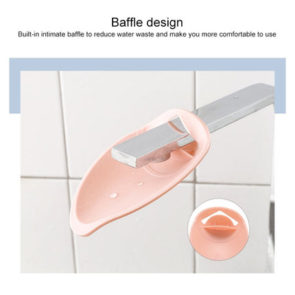 Faucet Extender Solid Color Sink Handle Extension Toddler For Bathroom Children Hand Wash(Beige)-garmade.com