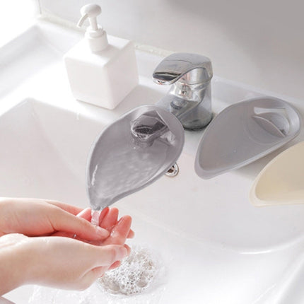 Faucet Extender Solid Color Sink Handle Extension Toddler For Bathroom Children Hand Wash(Grey)-garmade.com