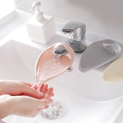 Faucet Extender Solid Color Sink Handle Extension Toddler For Bathroom Children Hand Wash(Pink)-garmade.com