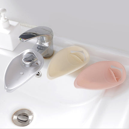 Faucet Extender Solid Color Sink Handle Extension Toddler For Bathroom Children Hand Wash(Grey)-garmade.com