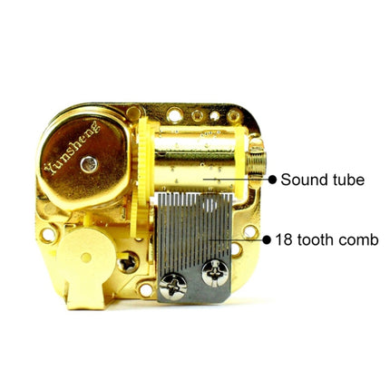 Eight-tone Gold-plated Bar Repair Parts DIY Sky City Paperback Music Box(Castle in the Sky)-garmade.com