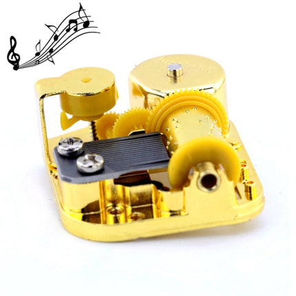 Eight-tone Gold-plated Bar Repair Parts DIY Sky City Paperback Music Box(Meet)-garmade.com