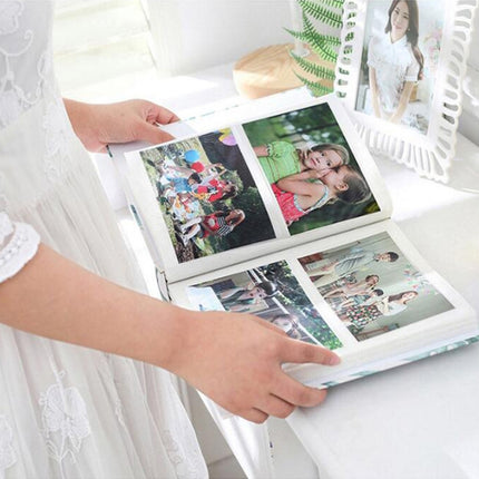 4D 6 inch Interstitial Photo Album 50 Pages for 200 PCS Photos Scrapbook Paper Baby Family Wedding Photo Albums(Lily)-garmade.com