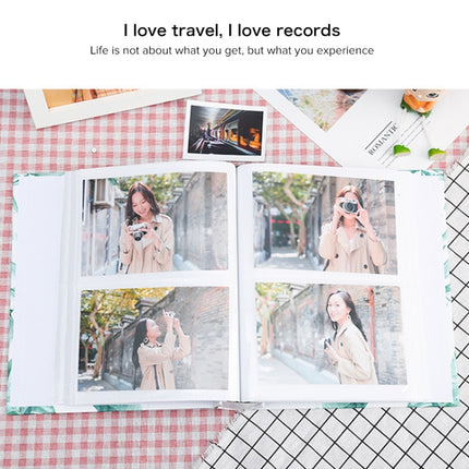 4D 6 inch Interstitial Photo Album 50 Pages for 200 PCS Photos Scrapbook Paper Baby Family Wedding Photo Albums(Sika Deer)-garmade.com
