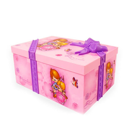 Girly Heart Dancing Girl Jewelry Storage Music Box, Style:Love(Purple)-garmade.com