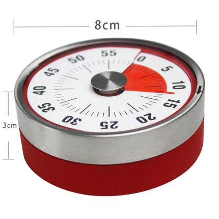 Kitchen Timer Countdown Timer with Magnetic Stainless Steel Timer, Color:8cm Red-garmade.com