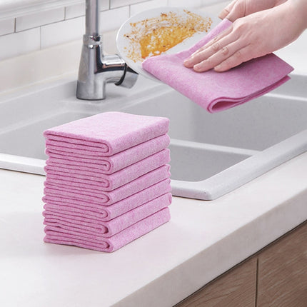 10 PCS Coconut Shell Rags Household Lint-free Thickening Water-absorbent Non-stick Oil Dishwashing Cleaning Cloth, Size:30x30cm-garmade.com