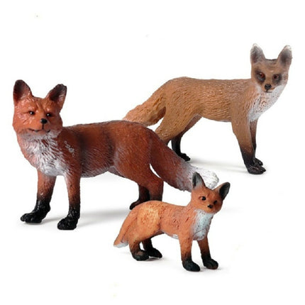Solid Simulation Wild Animal Toy Fox Model, Specification:M-638 Little Fox-garmade.com