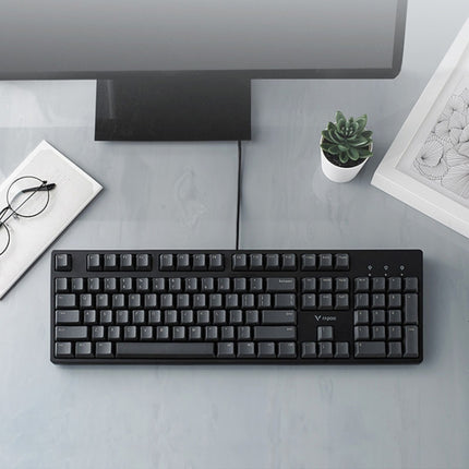 Rapoo V860 Desktop Wired Gaming Mechanical Keyboard, Specifications:61 Keys(Green Shaft)-garmade.com