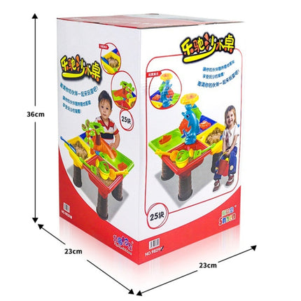 Outdoor Sandy Beach Table Toys Set for Kids(Tree and Square Table)-garmade.com