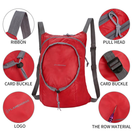 Nylon Waterproof Collapsible Backpack Women Men Travel Portable Comfort Lightweight Storage Folding Bag(Black)-garmade.com