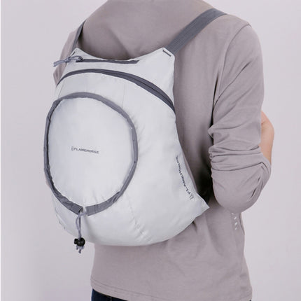 Nylon Waterproof Collapsible Backpack Women Men Travel Portable Comfort Lightweight Storage Folding Bag(Black)-garmade.com