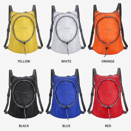 Nylon Waterproof Collapsible Backpack Women Men Travel Portable Comfort Lightweight Storage Folding Bag(Yellow)-garmade.com