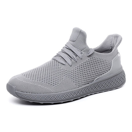 Flying Mesh Sports Shoes Casual Lightweight Running Shoes for Men, Size:39(Gray)-garmade.com