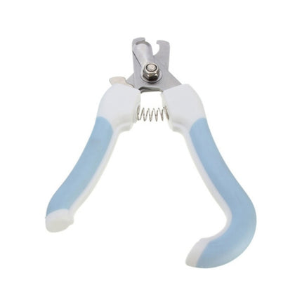 Two-piece Pet Toe Stainless Steel Cat and Dog Nail Clipper Filee, Size:S(Blue)-garmade.com