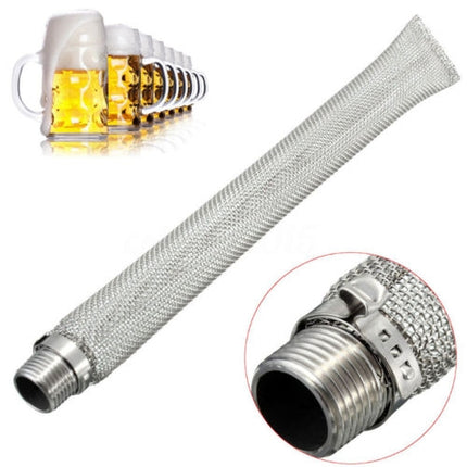Home Wine Filter Peeled and Seeded Stainless Steel Mesh Tube, Size:6 inches-garmade.com