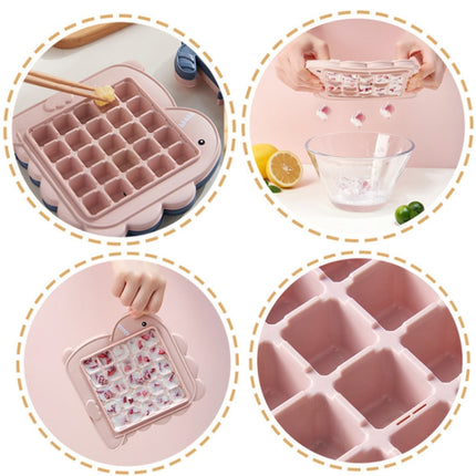 Creative Cute Cartoon Animal Shape Ice Grid Summer Homemade Children DIY Juice Popsicle Mold, Style:Dinosaur(Pink)-garmade.com