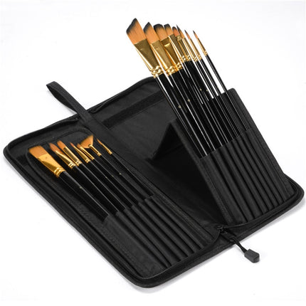 Professional Painting Art Nylon Wool Gouache Acrylic Brush Watercolor Pen Set-garmade.com