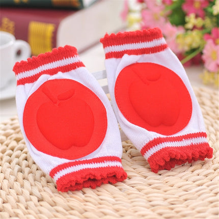 Baby Toddlers Learn To Walk Anti Slip Knee Protector Breathable Knee Pad(Red)-garmade.com